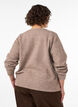 Neuletakki solmukiinnityksill&auml;, Beige, Model image number 2