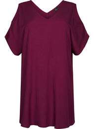 Rantamekko viskoosista olkayksityiskohdalla, Punainen