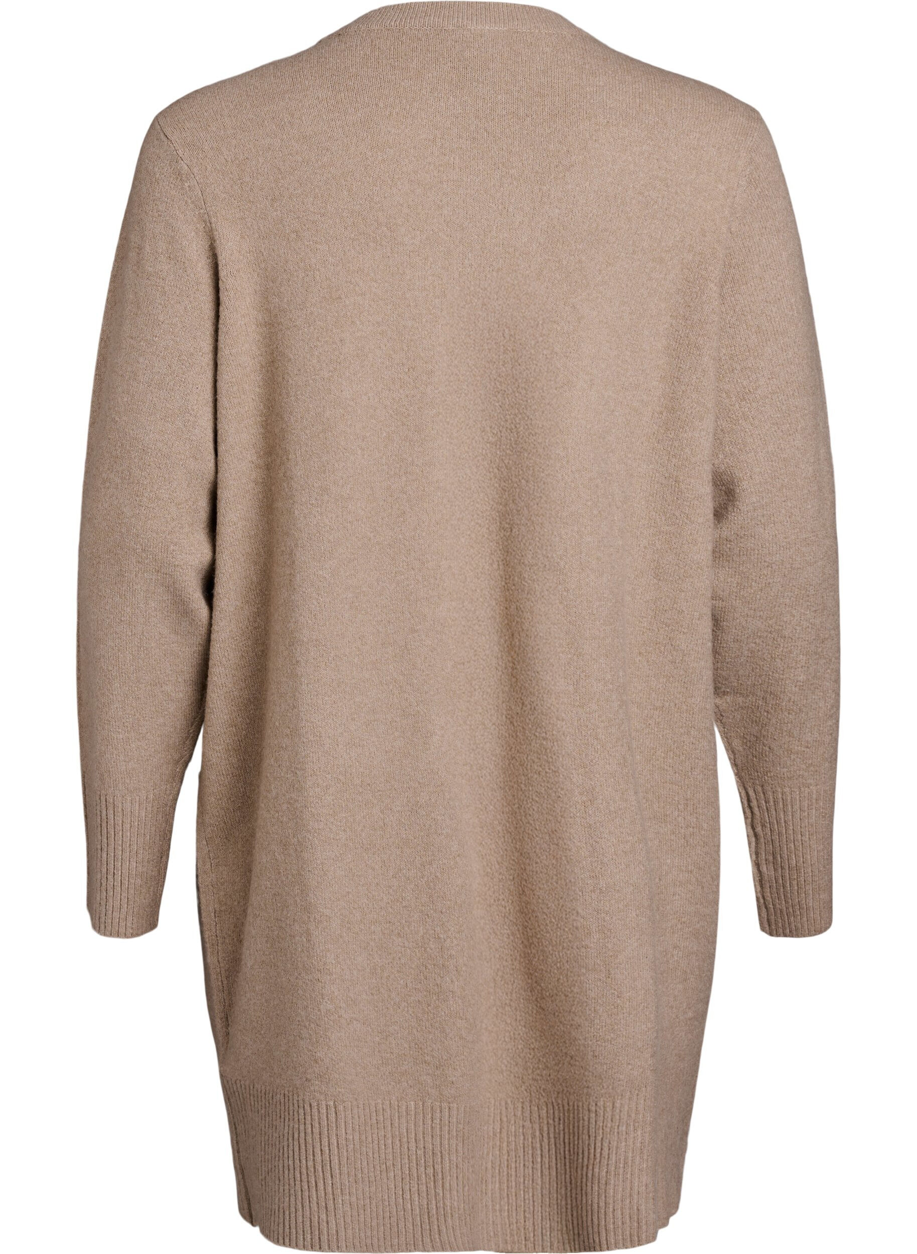 ZizziJoustinneuletakki taskuilla, Beige, Packshot image number 1