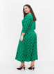 Viskoosinen midimekko pilkuilla, Jolly Green Dot AOP, Model image number 1