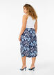 Culotte-housut viskoosia painatuksella, Blue Ethnic AOP, Model image number 1