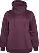 Collegepaita korkealla kauluksella ja taskuilla, Violetti, Packshot image number 0
