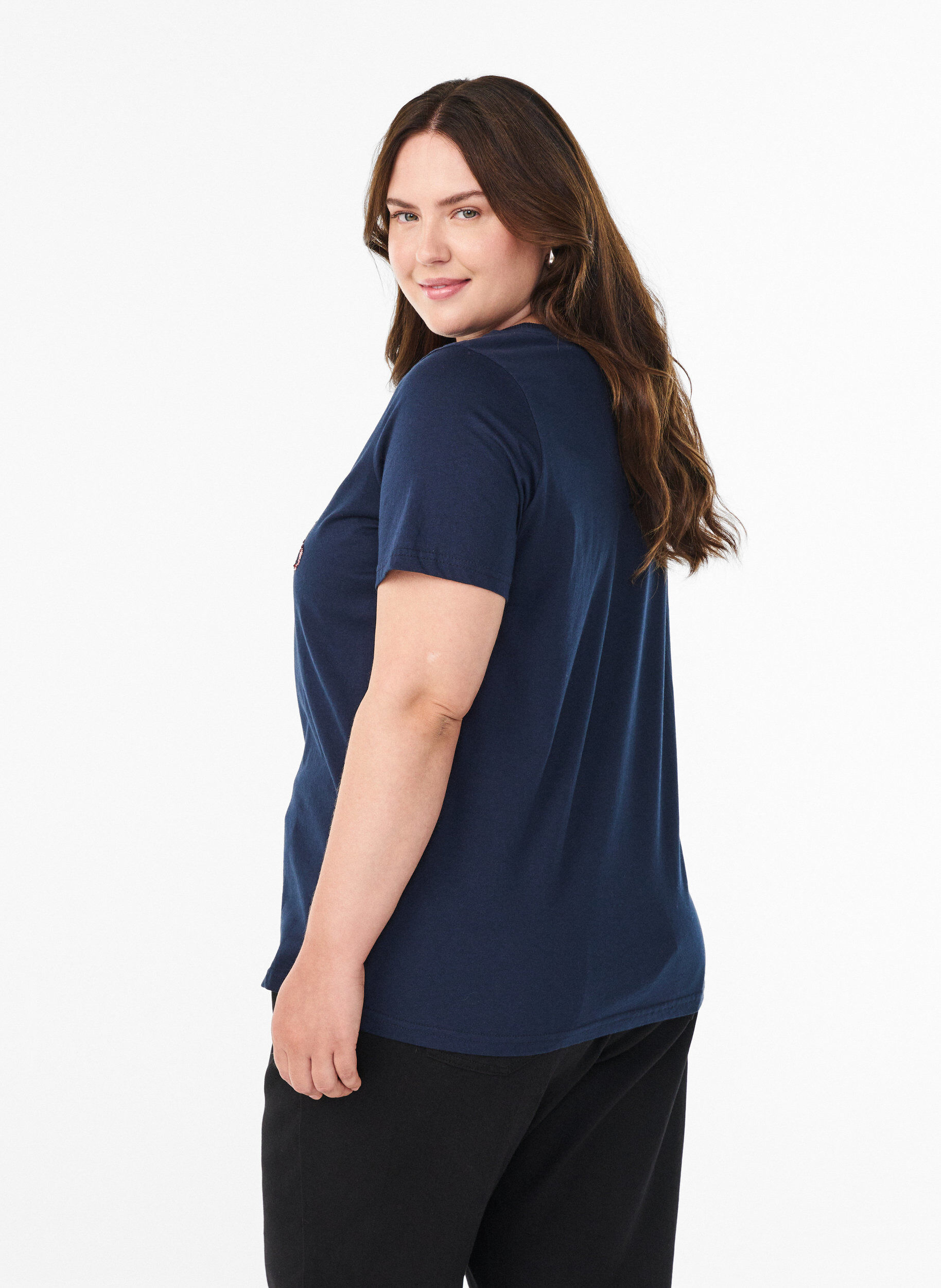 ZizziJoulupaita luomupuuvillasta, Sininen, Model image number 2