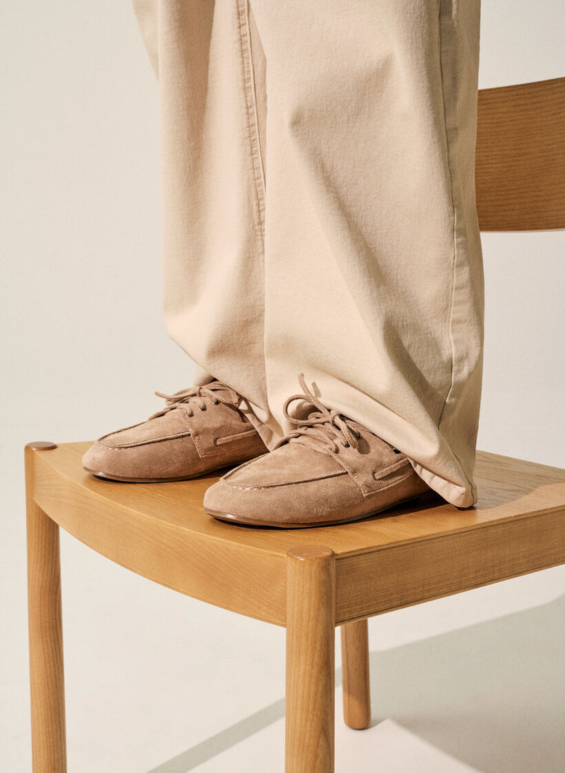 Keinomokkanahkaiset mokasiinit, Beige, Image image number 0