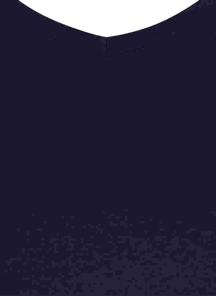 Yksivärinen perus t-paita puuvillasta, Night Sky, Packshot image number 2