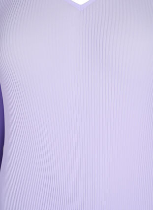 Pliseerattu pusero 3/4-hihoilla, Lavender, Packshot image number 2