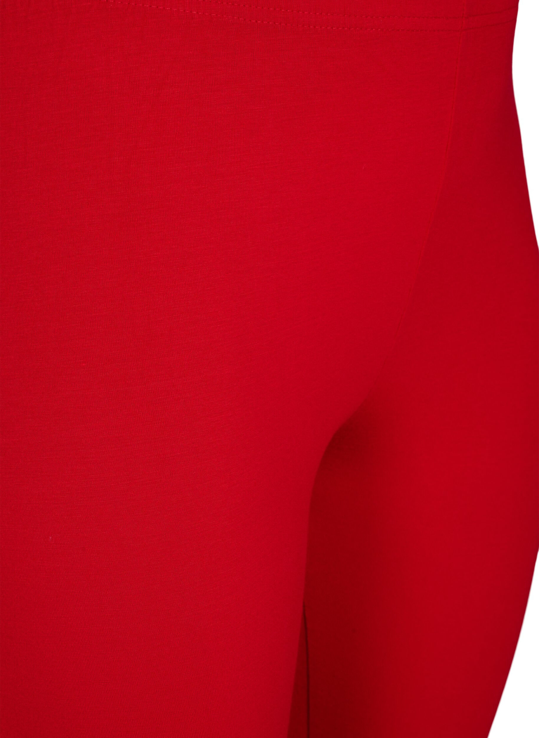 Zizzi3/4-pituiset viskoosileggingsit, Punainen, Packshot image number 2