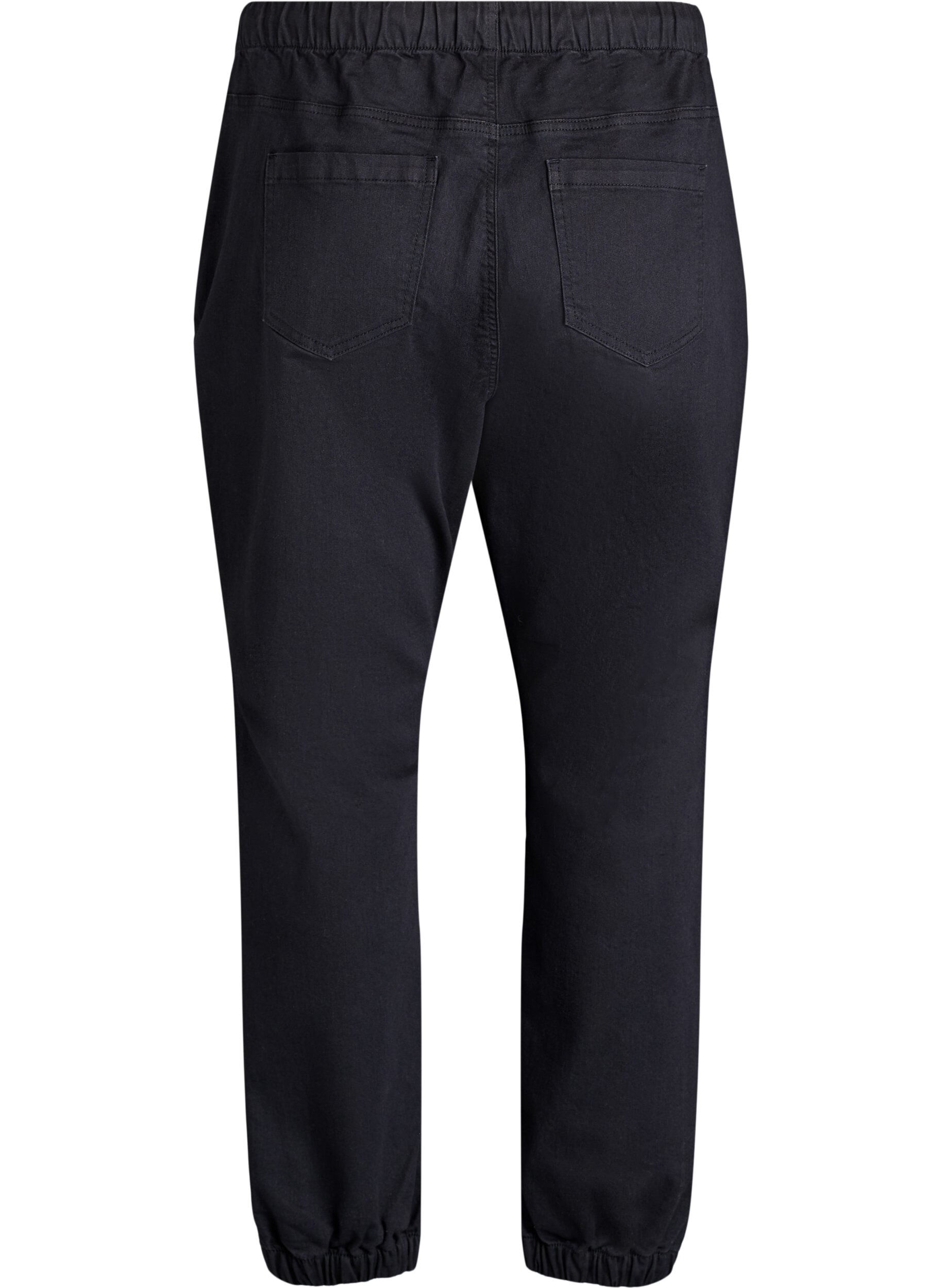 ZizziDenimhousut taskuilla, Musta, Packshot image number 1