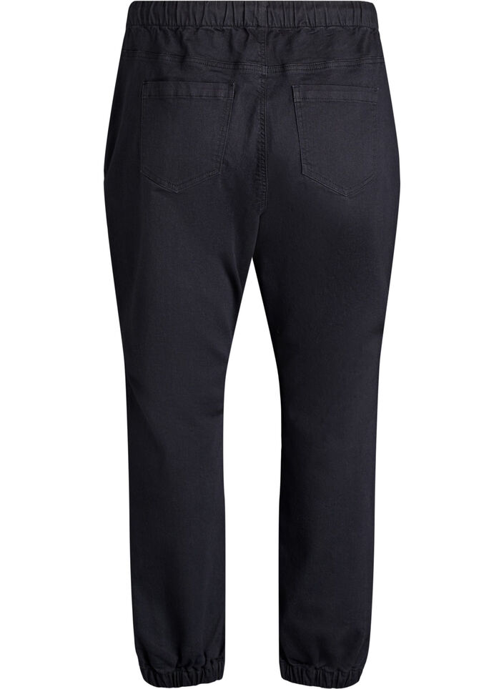 Denimhousut taskuilla, Musta, Packshot image number 1
