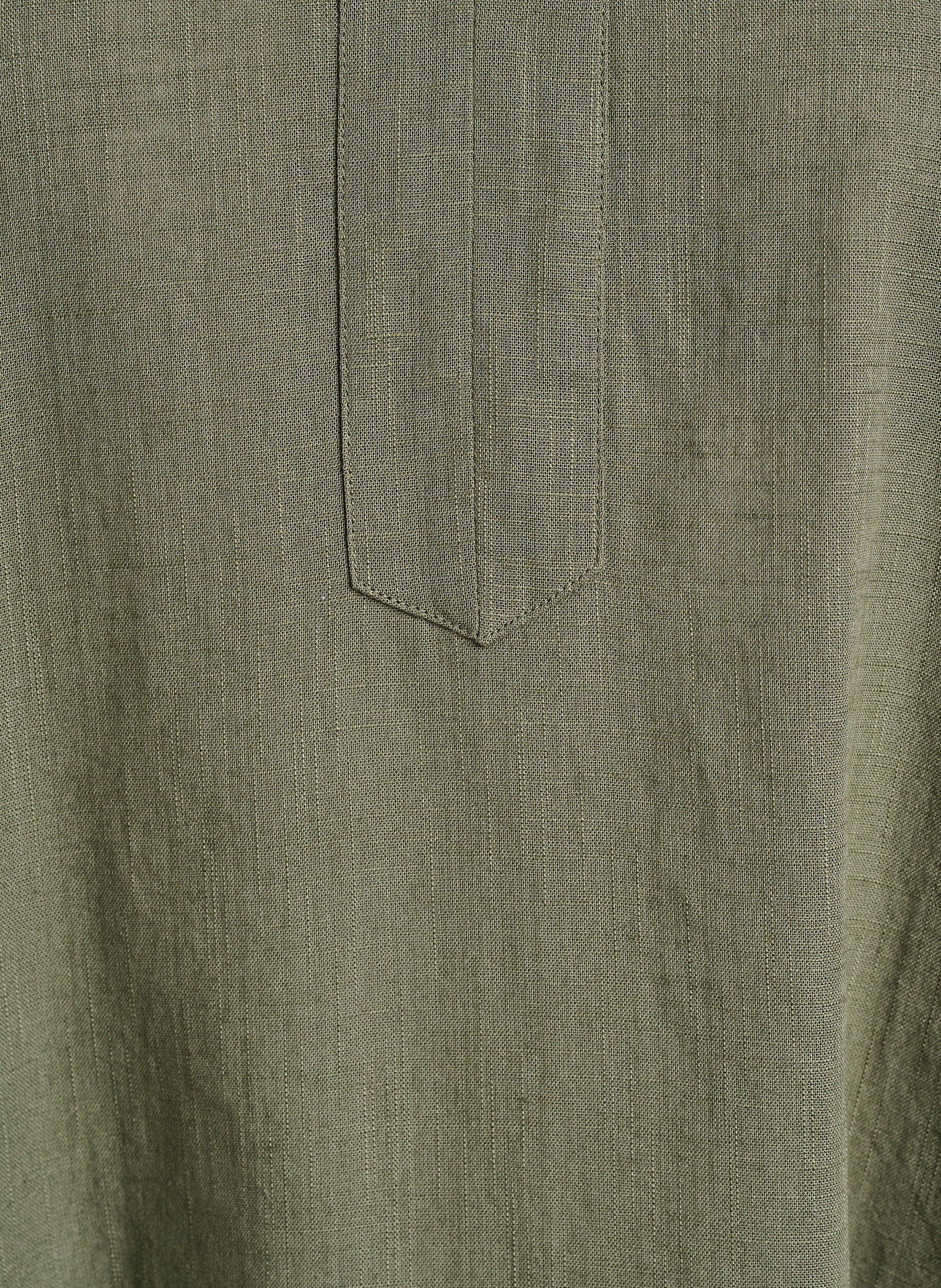 ZizziPuuvillatunika V-p&auml;&auml;ntiell&auml;, Vihre&auml;, Packshot image number 2