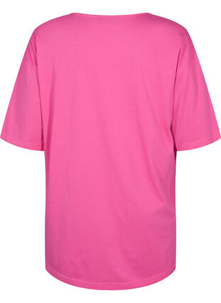 Puuvillainen oversize t-paita painatuksella, Shocking Pink ÉTOILÉ, Packshot image number 1