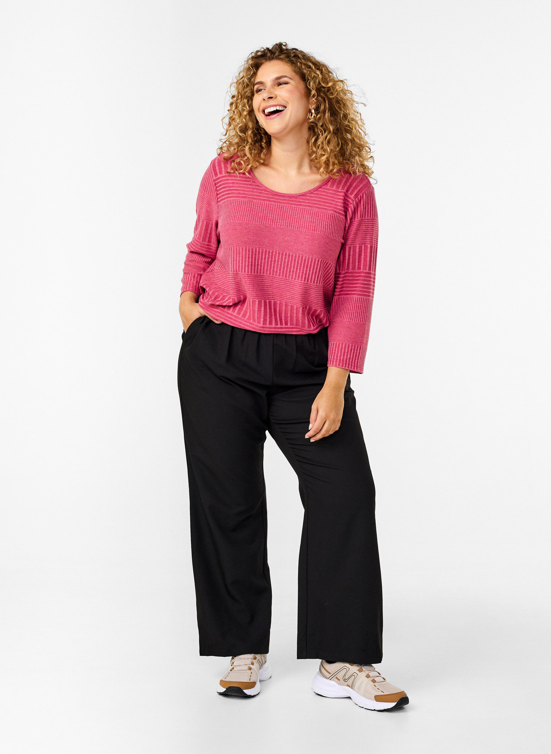 Zizzi Pusero, jossa on 3/4 -hihat ja raidallinen kuvio, Malaga Mel., Model image number 2