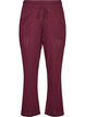 Luomupuuvillaiset pyjamahousut rei&rsquo;itetyll&auml; kirjailulla, Tumma Bordeaux, Packshot image number 0