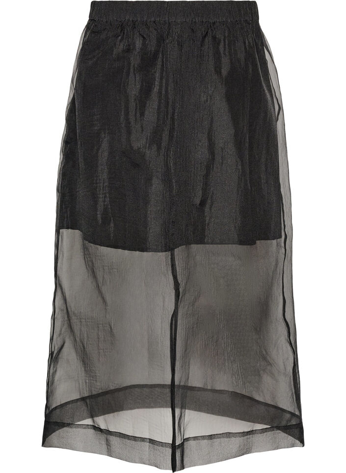 Pitk&auml;t hameet organza-lookilla, Musta, Packshot image number 1