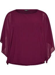 Sifonkipusero pallomaisella efektill&auml;, Violetti