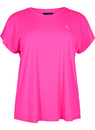 Lyhythihainen t-paita treeniin, Neon Pink Glo