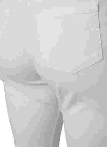 Korkeavyötäröiset Ellen bootcut-farkut, White, Packshot image number 3