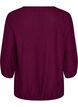 Pusero tekstuurilla ja 3/4-hihoilla, Violetti, Packshot image number 1