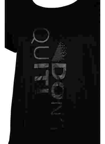 T-paita printillä treeniin , Black Don't Quit , Packshot image number 2