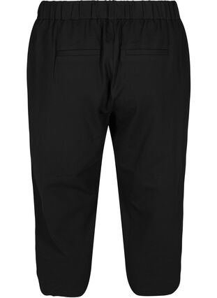 Yksiväriset culottes-housut taskuilla , Black, Packshot image number 1