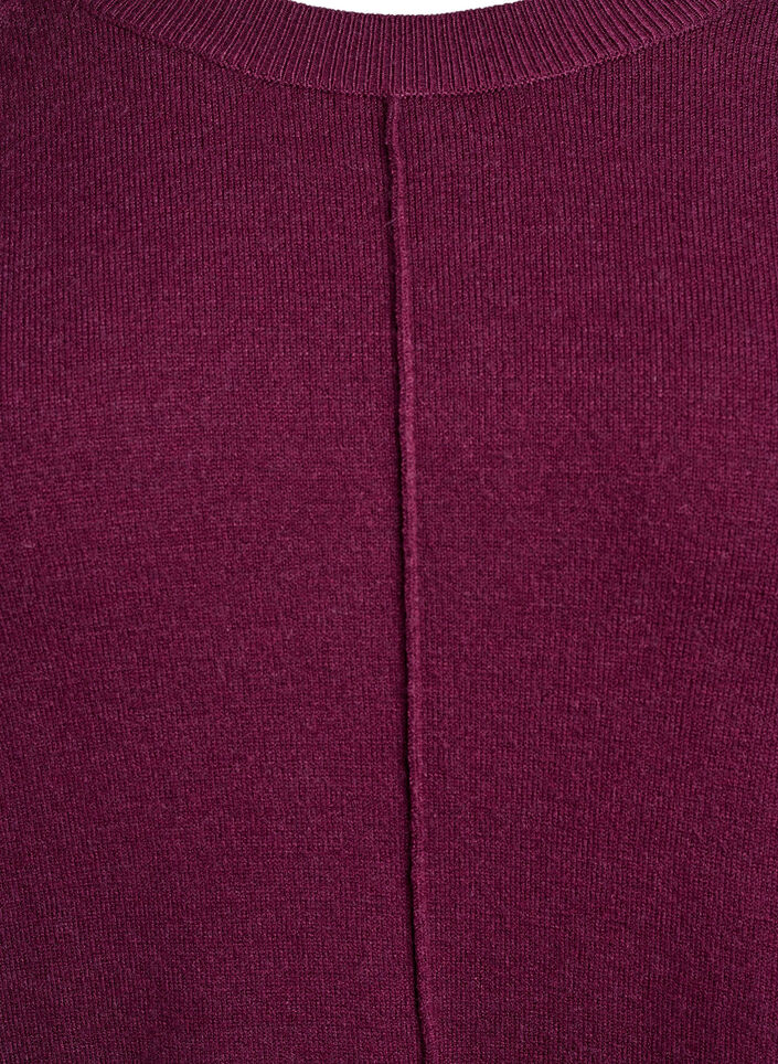 Lyhyt neulemekko raglanhihoilla ja keskisaumalla, Punainen, Packshot image number 2