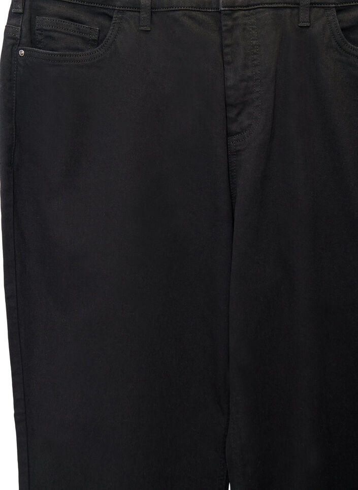 Korkeavyötäröiset Gemma-farkut, joissa normaali istuvuus, Musta, Packshot image number 2