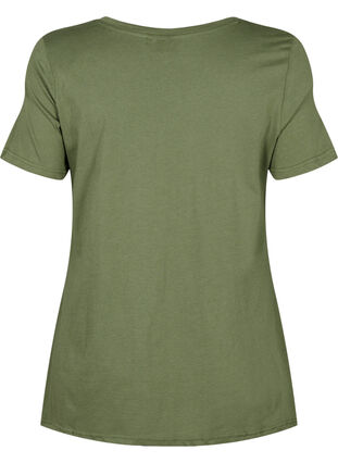 Lyhythihainen puuvillainen t-paita, Thyme PRESENT, Packshot image number 1