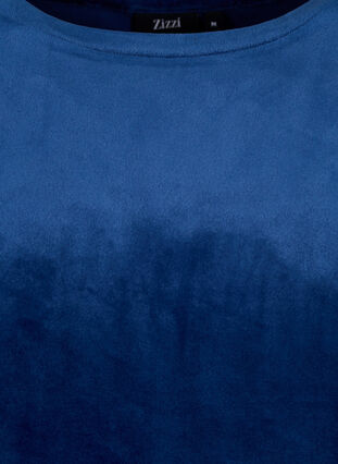T-paita veluurista, Insignia Blue, Packshot image number 2