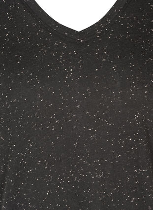 T-paita v-aukolla, Black, Packshot image number 2