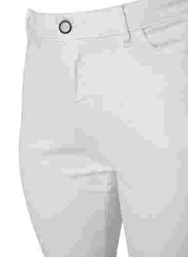 Korkeavyötäröiset Ellen bootcut-farkut, White, Packshot image number 2