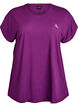 Yksiv&auml;rinen treeni-T-paita, Violetti, Packshot image number 0