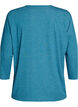 Jersey -pusero 3/4-hihoilla, Sininen, Packshot image number 1