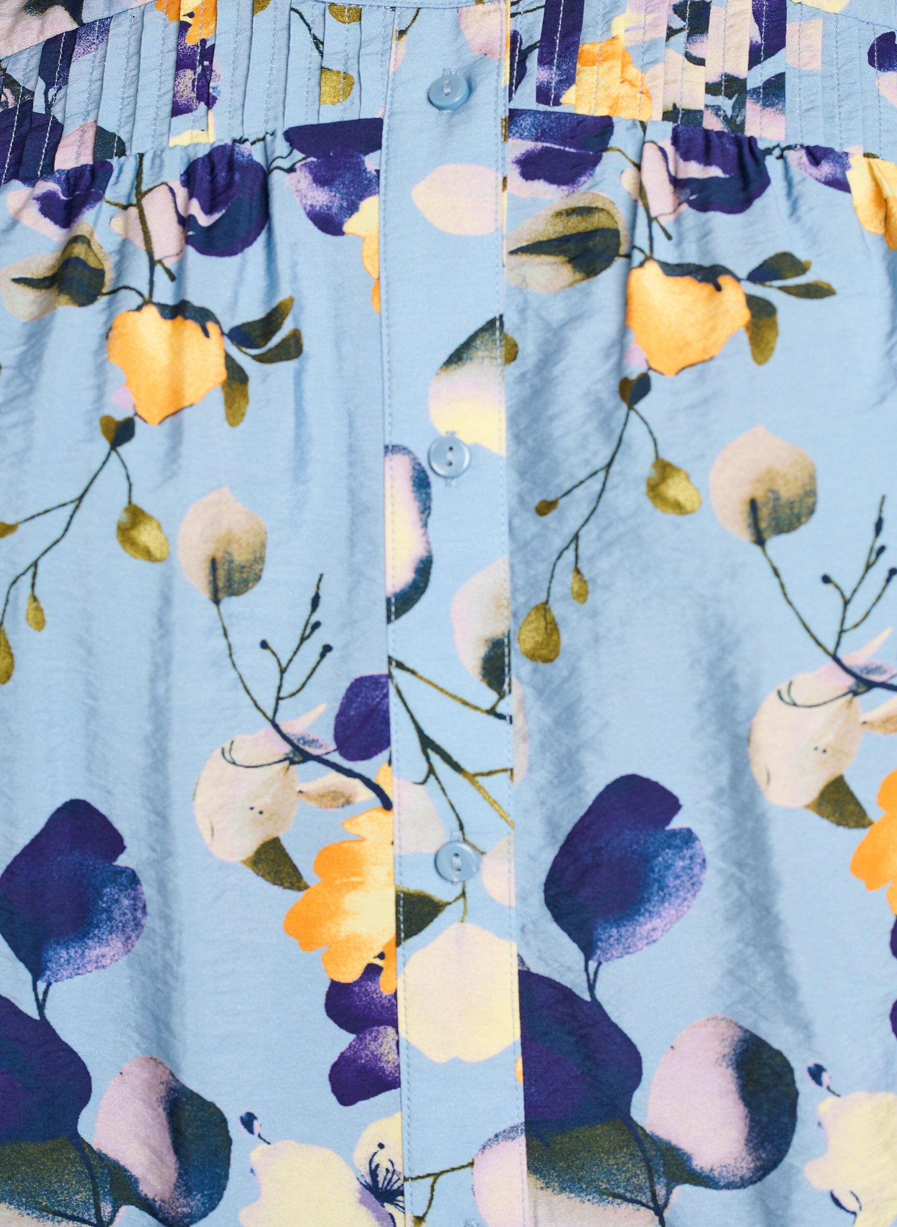 ZizziKuvioitu paitapusero 1/2-hihoilla, Sininen, Packshot image number 2