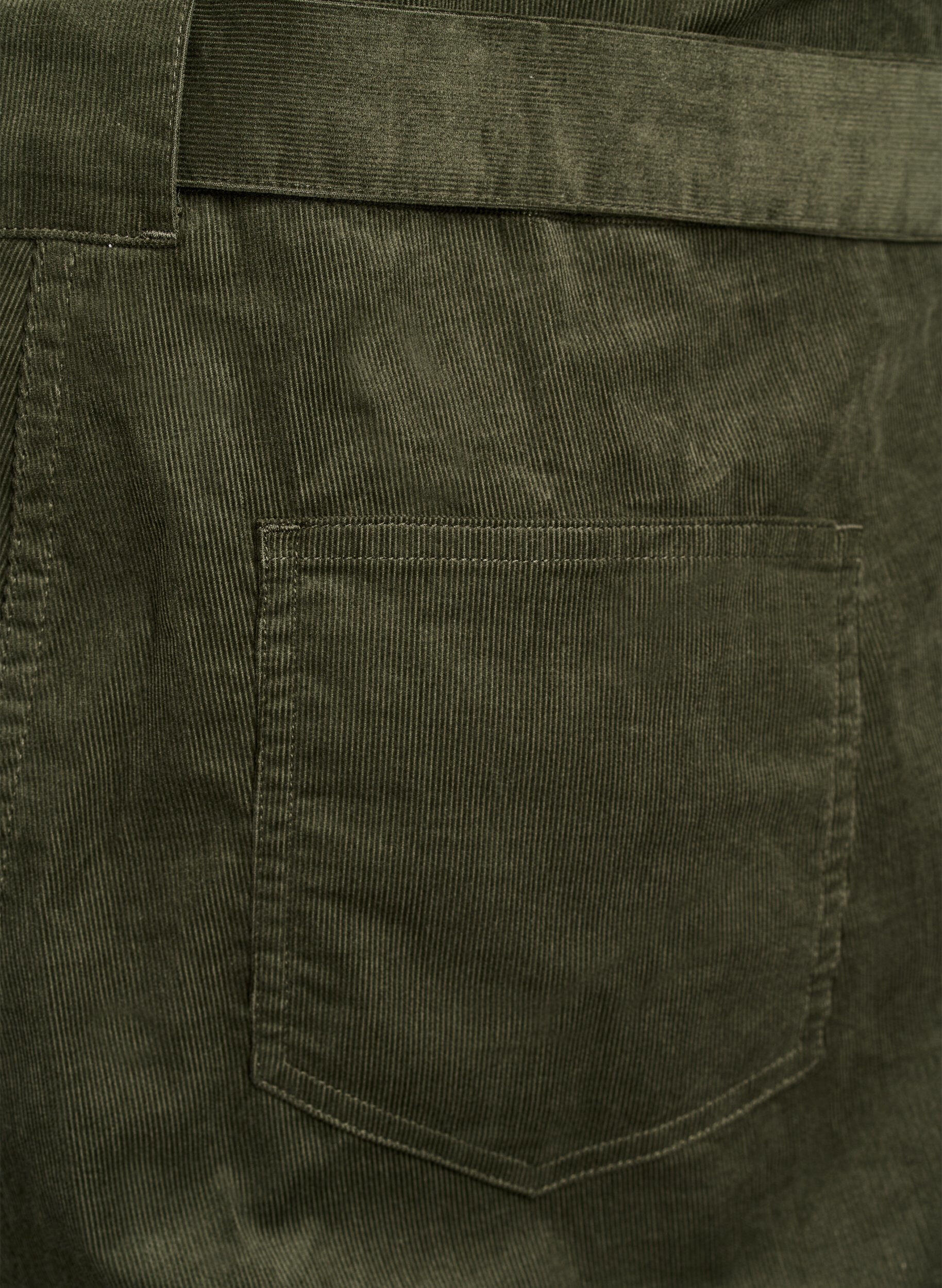 Zizzi Vakosamettinen haalari suorilla lahkeilla, Vihre&auml;, Packshot image number 4