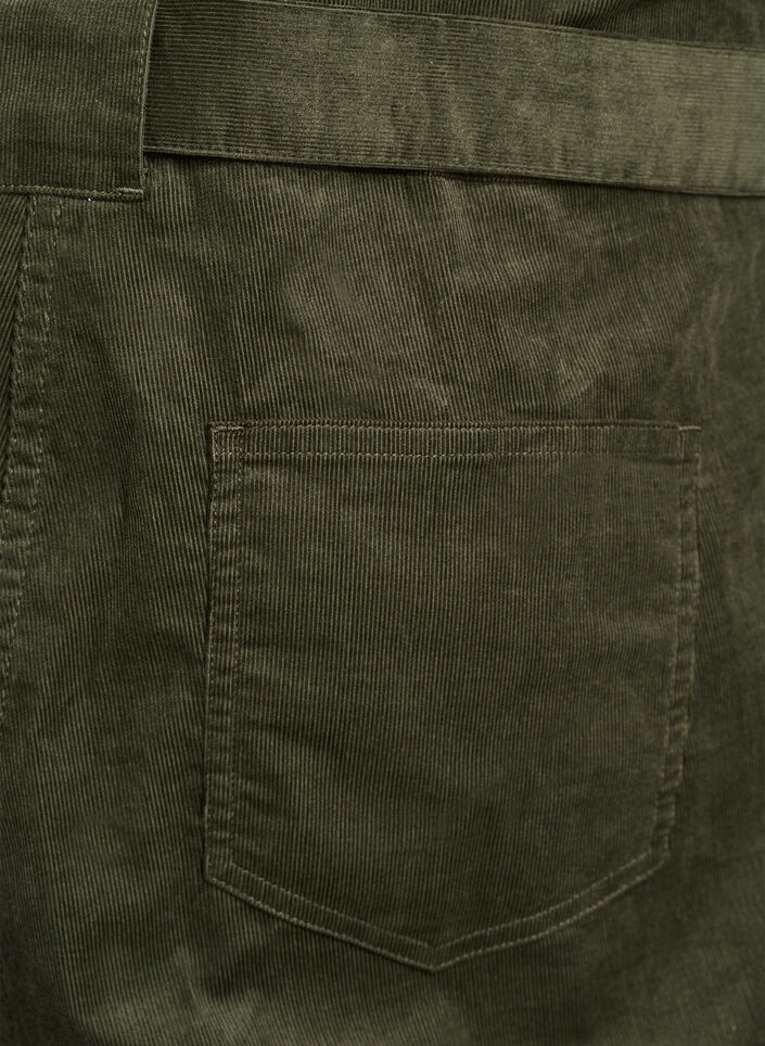 Vakosamettinen haalari suorilla lahkeilla, Vihre&auml;, Packshot image number 4