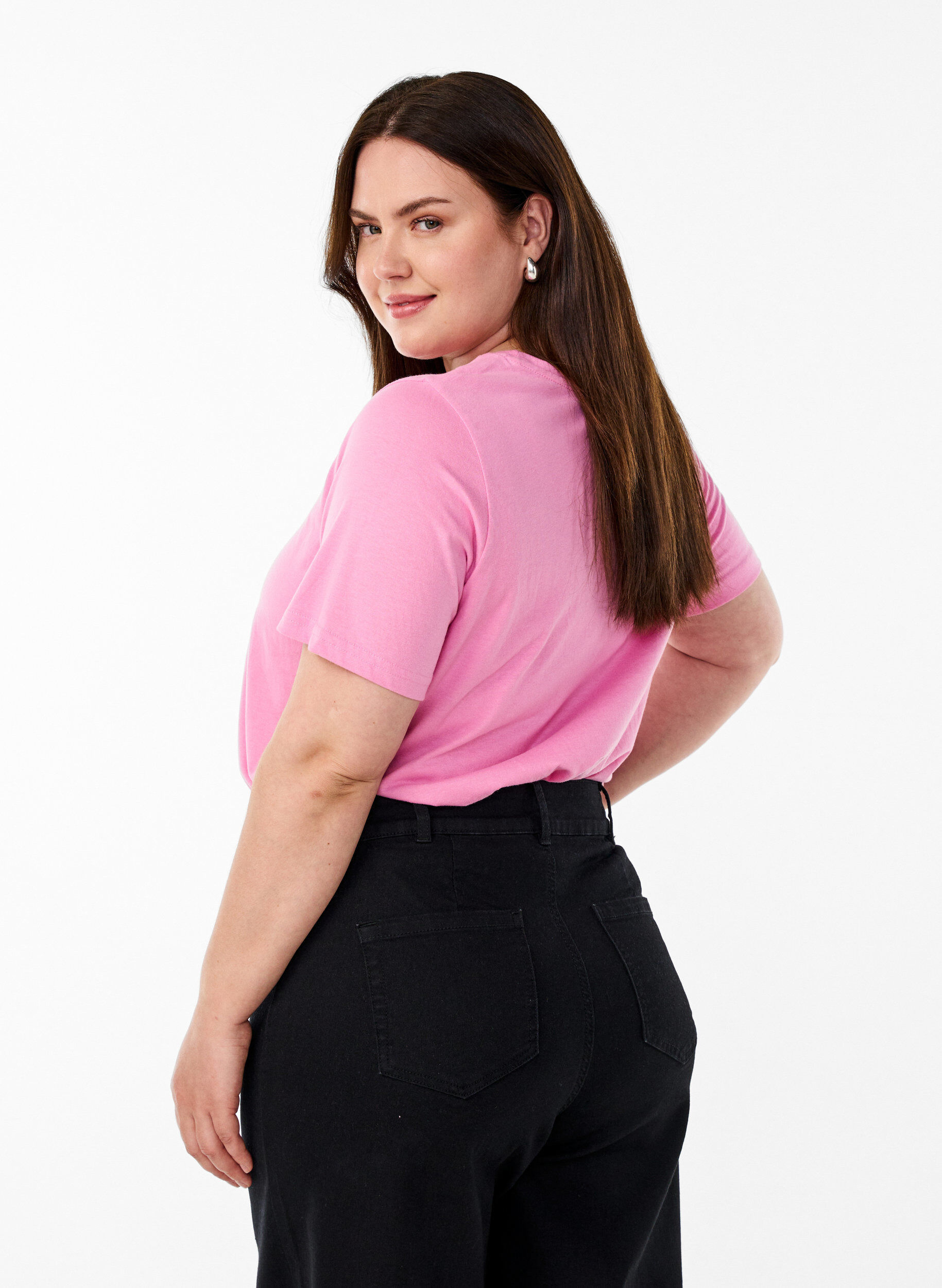 ZizziT-paita printill&auml;, Vaaleanpunainen, Model image number 2