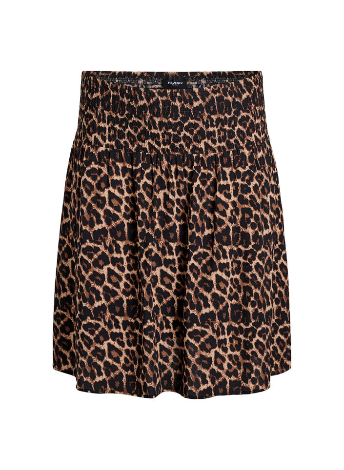 Lyhyt hame, jossa on rypytetty vy&ouml;t&auml;r&ouml;, Ruskea, Packshot image number 0