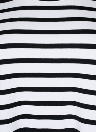 Raidallinen t-paita puuvillasta, Black Stripes, Packshot image number 2