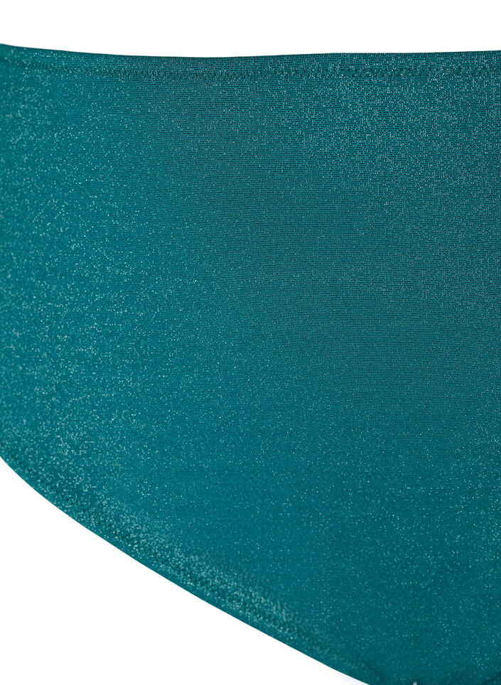 Glitteröidyt bikinihousut, joissa on korkea vyötärö, Vihreä, Packshot image number 2