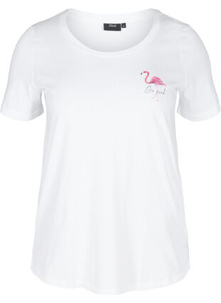 T-paita printillä, White Flamingo, Packshot image number 0