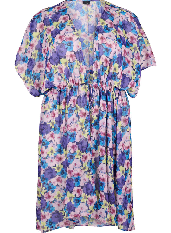 Painokuvioitu rantakimono, Sininen, Packshot image number 0