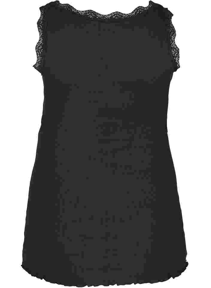 Toppi pitsireunalla, Black, Packshot image number 1