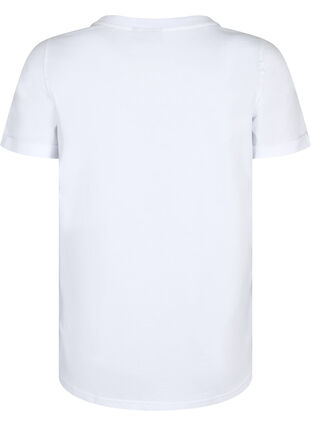 Perus t-paita puuvillasta, Bright White, Packshot image number 1