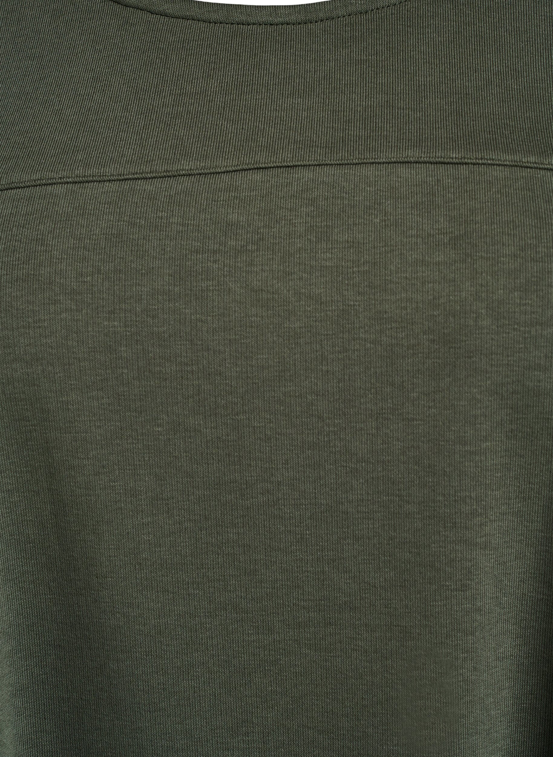 Zizzi Jerseymekko lyhyill&auml; hihoilla ja taskuilla, Vihre&auml;, Packshot image number 2