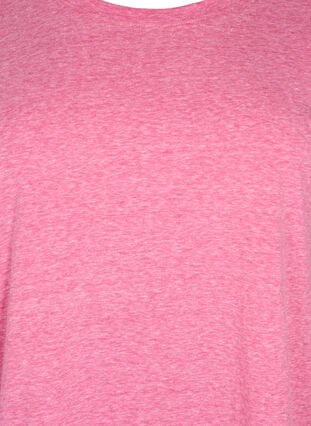 Meleerattu t-paita lyhyillä hihoilla, Beetroot Purple Mél, Packshot image number 2