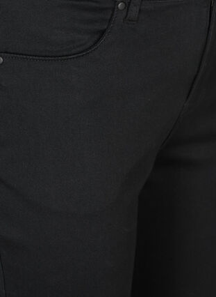 Korkeavyötäröiset Amy-farkkucaprit super slim fit, Black, Packshot image number 2