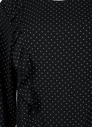 Pitkähihainen pusero röyhelöillä, Black Dot, Packshot image number 2