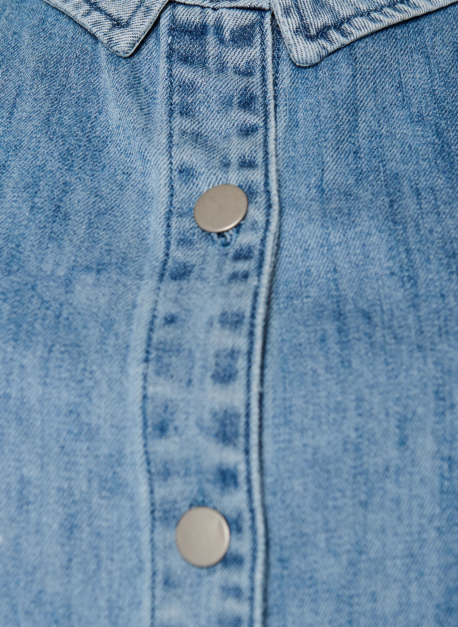 ZizziFarkkupaita kukkaprintill&auml; ja lyhyill&auml; hihoilla, Sininen, Packshot image number 2