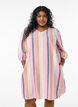 Lyhyt mekko pellavasta ja viskoosista, 3/4-hihoilla., Keltainen, Model image number 0