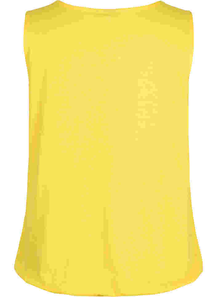Puuvillatoppi joustavalla helmalla, Primrose Yellow, Packshot image number 1
